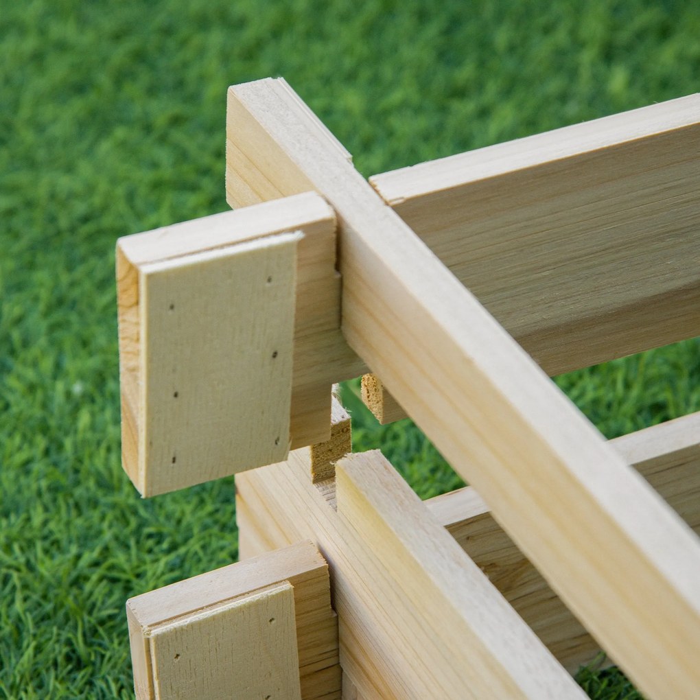 Caixa de Cultivo Quadrada em Madeira sem Fundo – TerreCarré – Natural