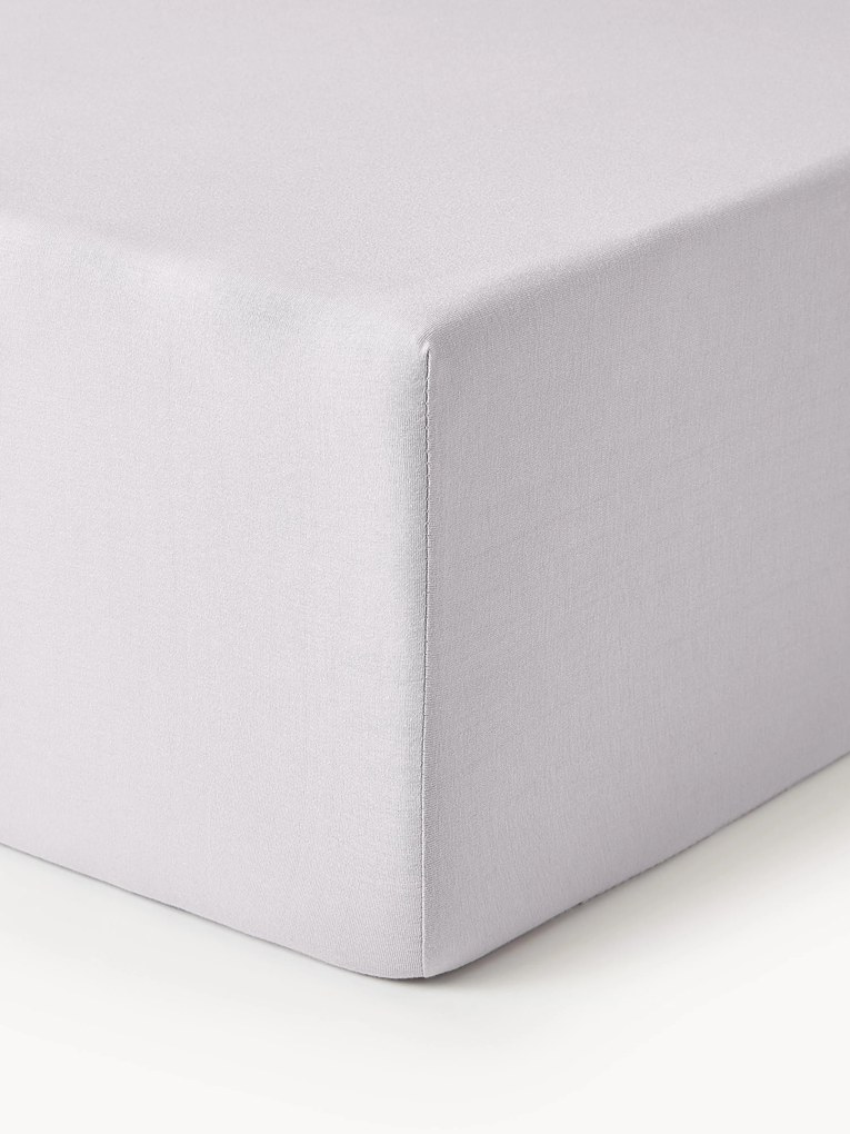 Lençol com elástico para cama de casal em mistura de jersey e elastano Lara