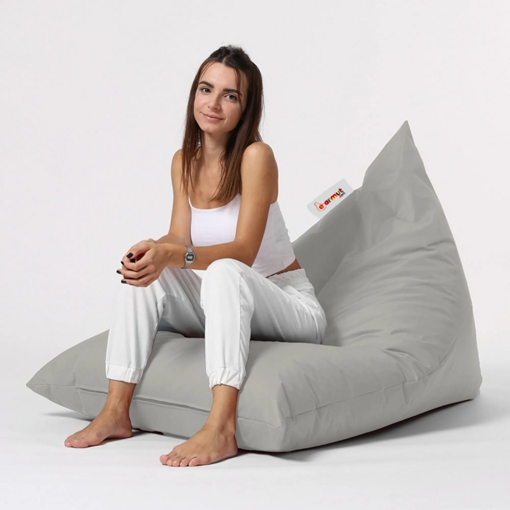 Puff de Jardim Pyramid Big Bed – Fumo – 145x35x90 cm | Tribo Home