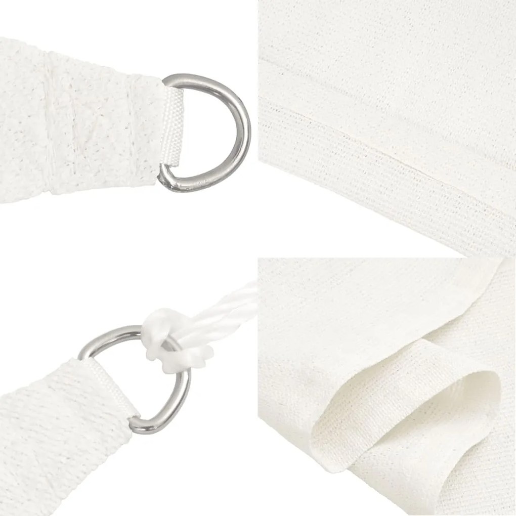 Para-sol estilo vela 160 g/m² 3/4x2 m PEAD branco