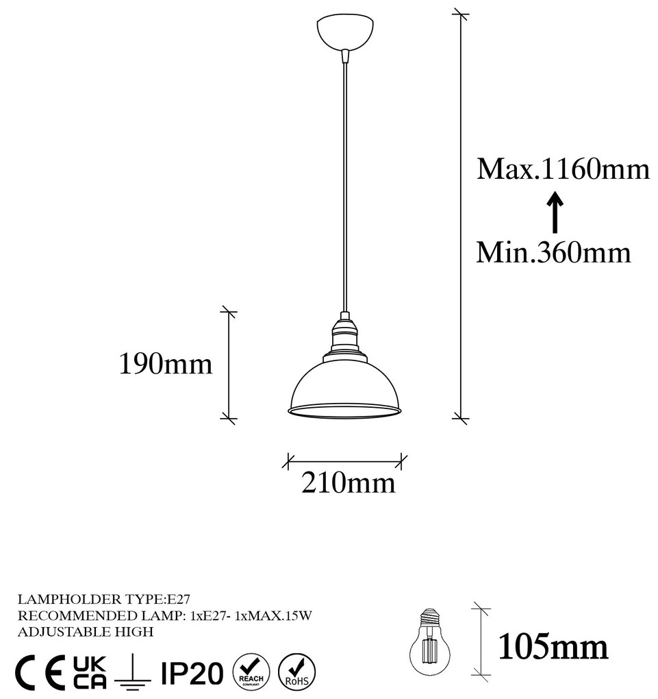 Chandelier Varzan – Vintage – 21 x 21 cm