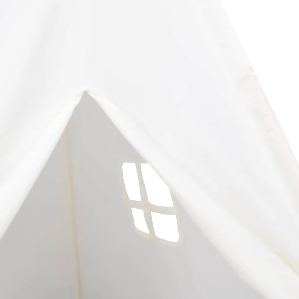 Tenda teepee infantil c/ saco 120x120x150cm pele pêssego branco