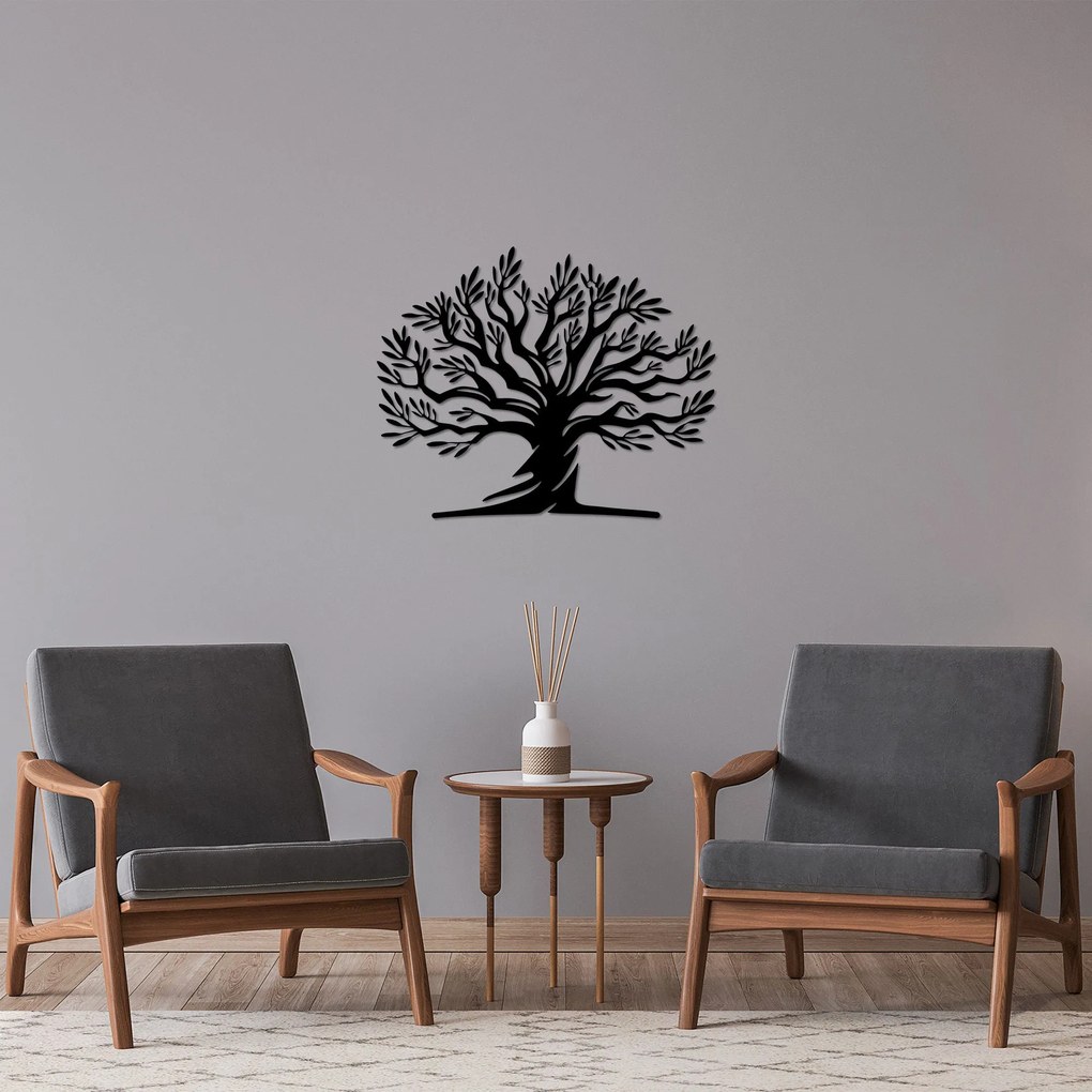 Acessório Decorativo de Parede Monumental Tree 18 – Preto – 54 x 67 cm