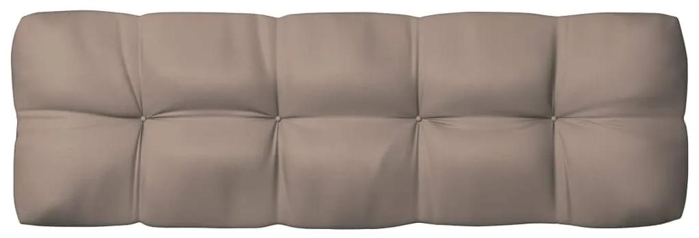 Almofadões para sofás de paletes 7 pcs cinza-acastanhado