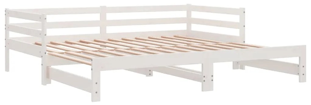 Estrutura sofá-cama de puxar sem colchão 90x190 cm branco
