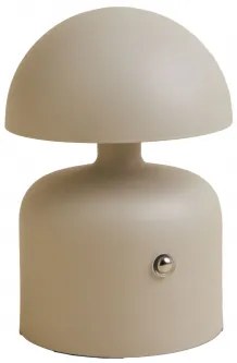 Nantali Wireless Iron Led Lâmpada De Mesa Para Exterior Tapioca Bege - Sklum