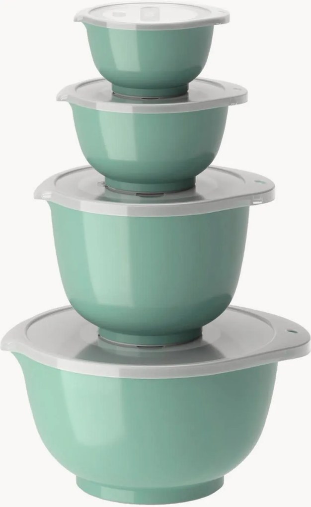 Taças de mistura com tampas Margrethe, conjunto de 8