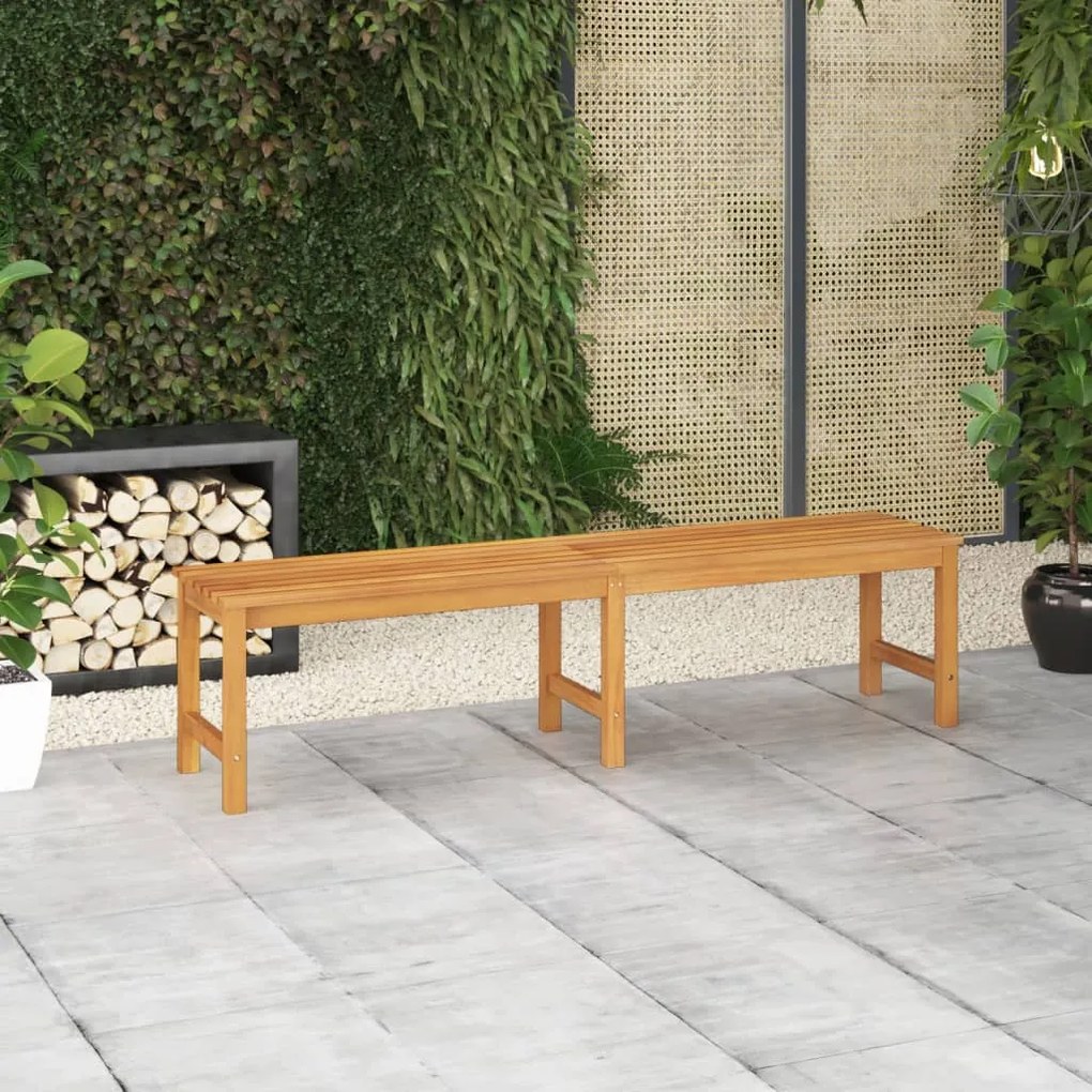 316633 vidaXL Banco de jardim 180 cm madeira de teca maciça