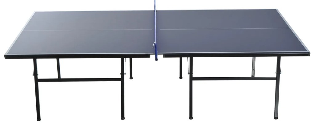 Mesa de Ping Pong Dobrável com Rede – Cor Azul – Aço e MDF – 152.5x274x76cm