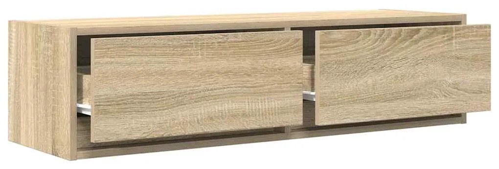 Estante de TV vidaXL Carvalho Sonoma 100x31x25,5 cm Madeira engenheira