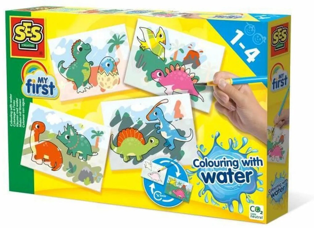 Desenhos para Pintar Ses Creative Colouring With Water Dinossauros