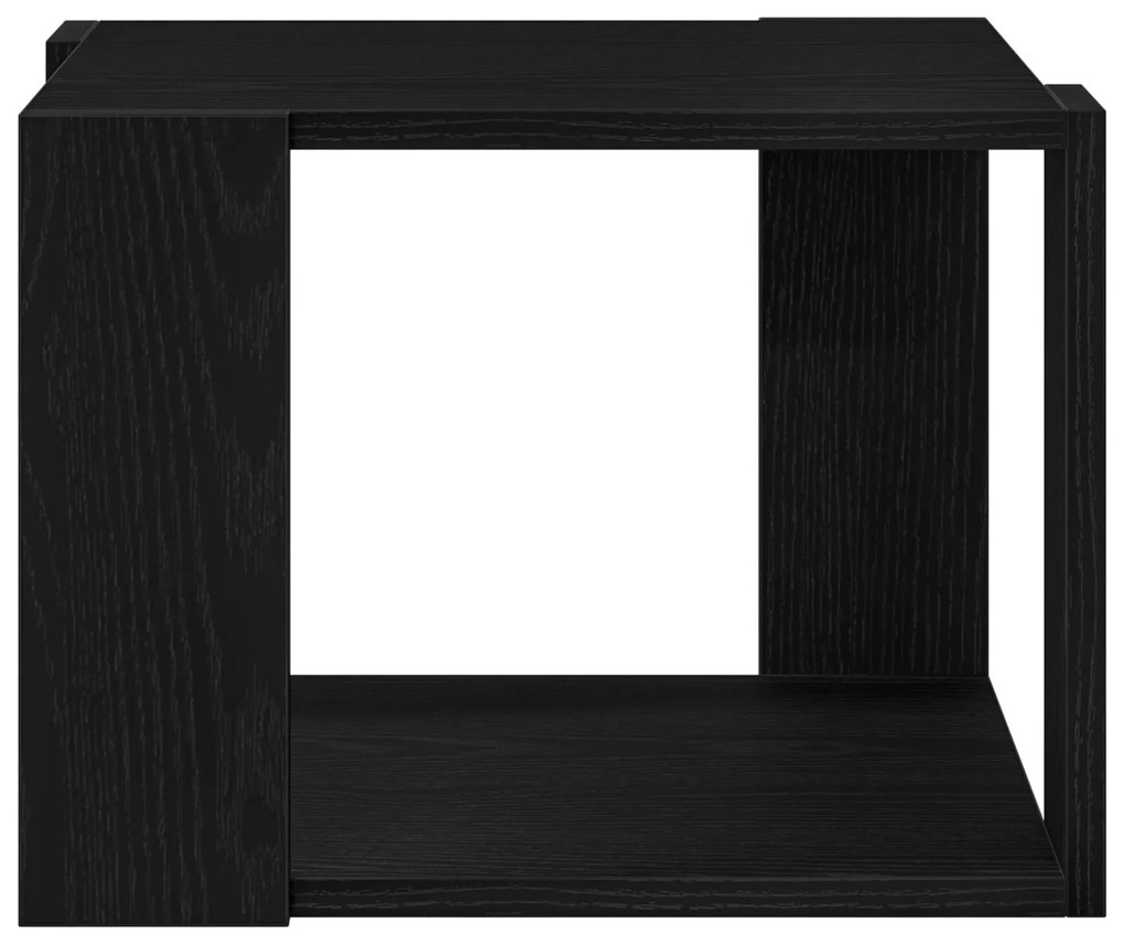 Mesa de Centro de madeira de engenheiro preto 40x40x30 cm