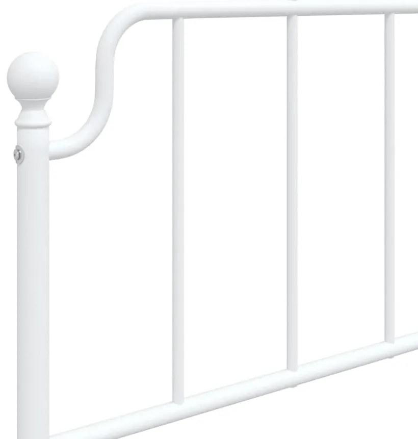 Cabeceira de cama 100 cm metal branco