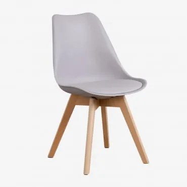 Pack De 4 Cadeiras De Jantar Nordic Cinza Claro - Sklum