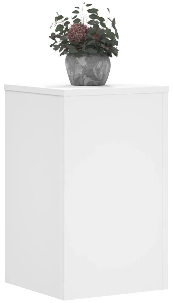 Suportes p/ plantas 2 pcs 30x30x50 cm derivados madeira branco