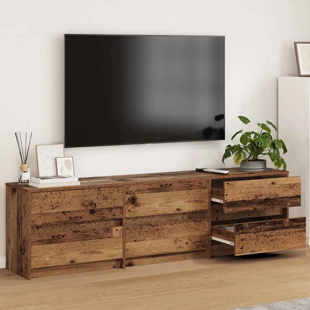 vidaXL Gabinete para TV Castanho 180 x 34 x 50 cm