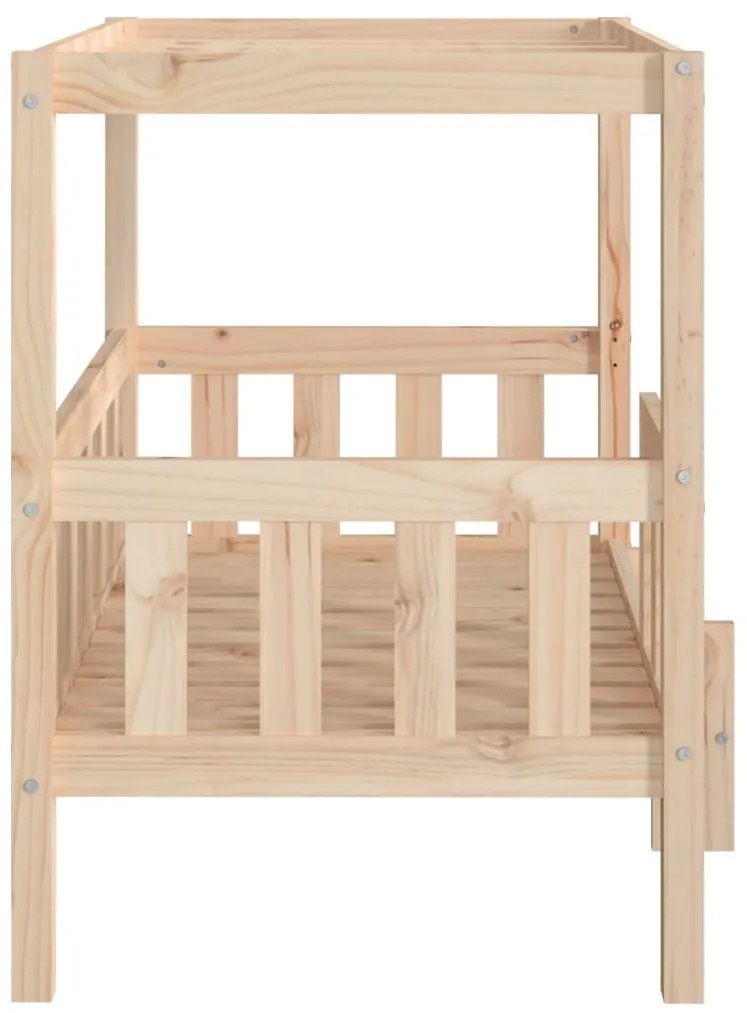 Cama para cães 95,5x73,5x90 cm madeira de pinho maciça