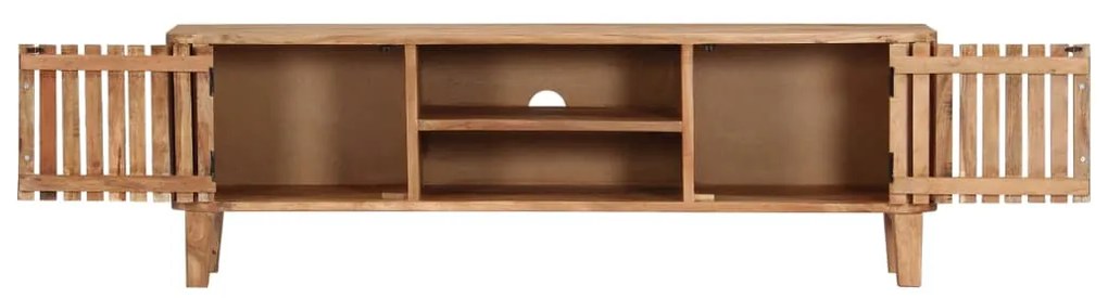 Móvel de TV 130x30x45 cm madeira de acácia maciça