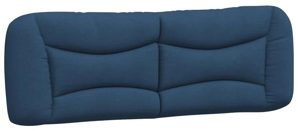 Cama com colchão 160x200 cm tecido azul