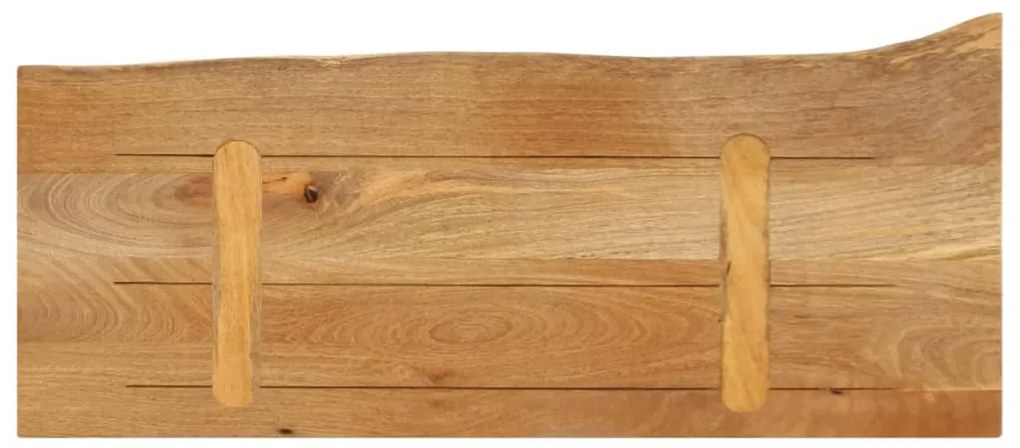 Tampo de mesa c/ borda viva 70x30x2,5 cm mangueira maciça