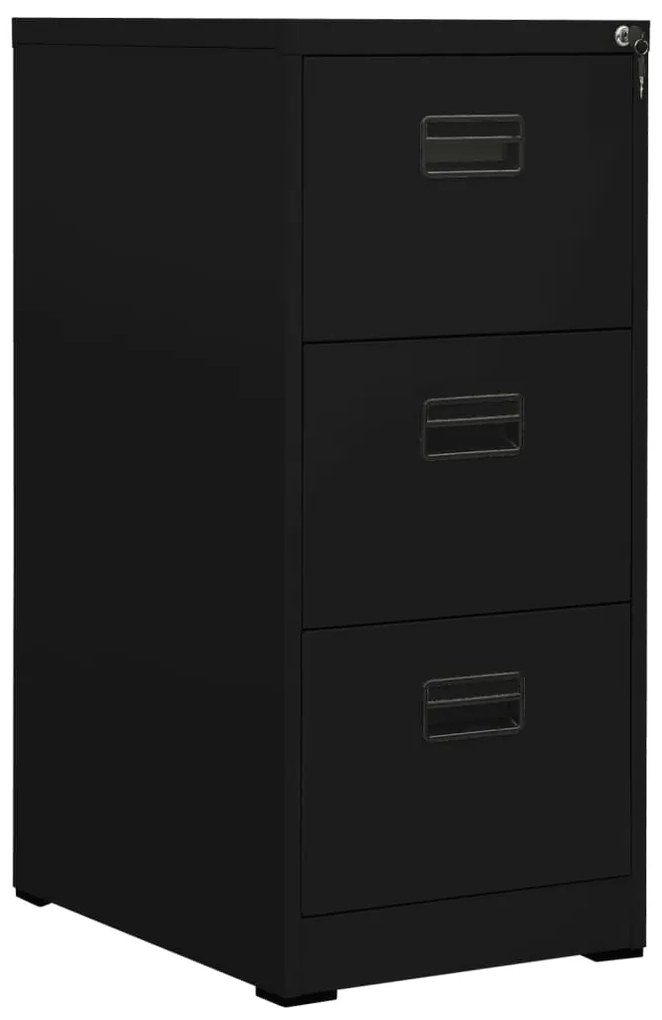 vidaXL Arquivador 46x62x102,5 cm aço preto