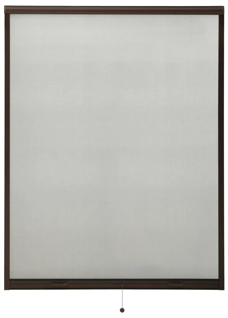 148732 vidaXL Tela anti-insetos de descer para janelas 120x170 cm castanho