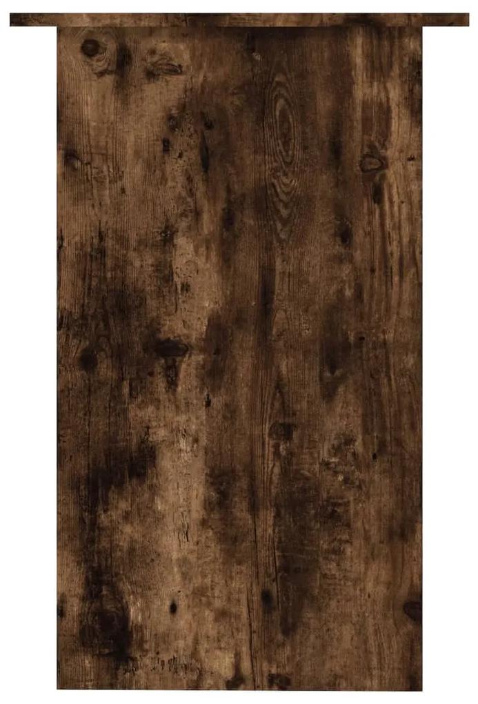 Secretária 90x50x74 cm derivados de madeira cor carvalho fumado