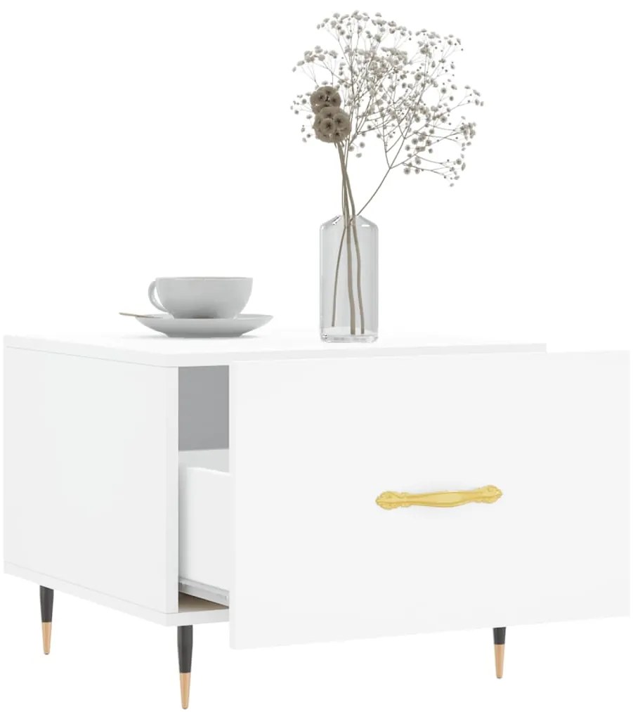 Mesa de centro 50x50x40 cm derivados de madeira branco