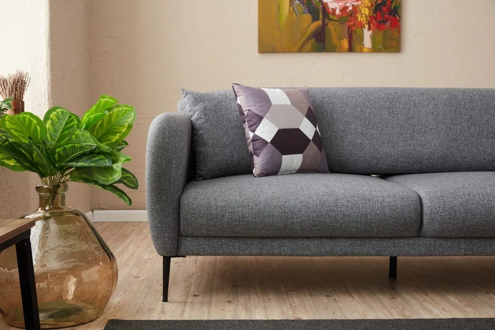 Sofá-cama de 3 Lugares Venus – Cinzento – 210 x 80 x 95 cm
