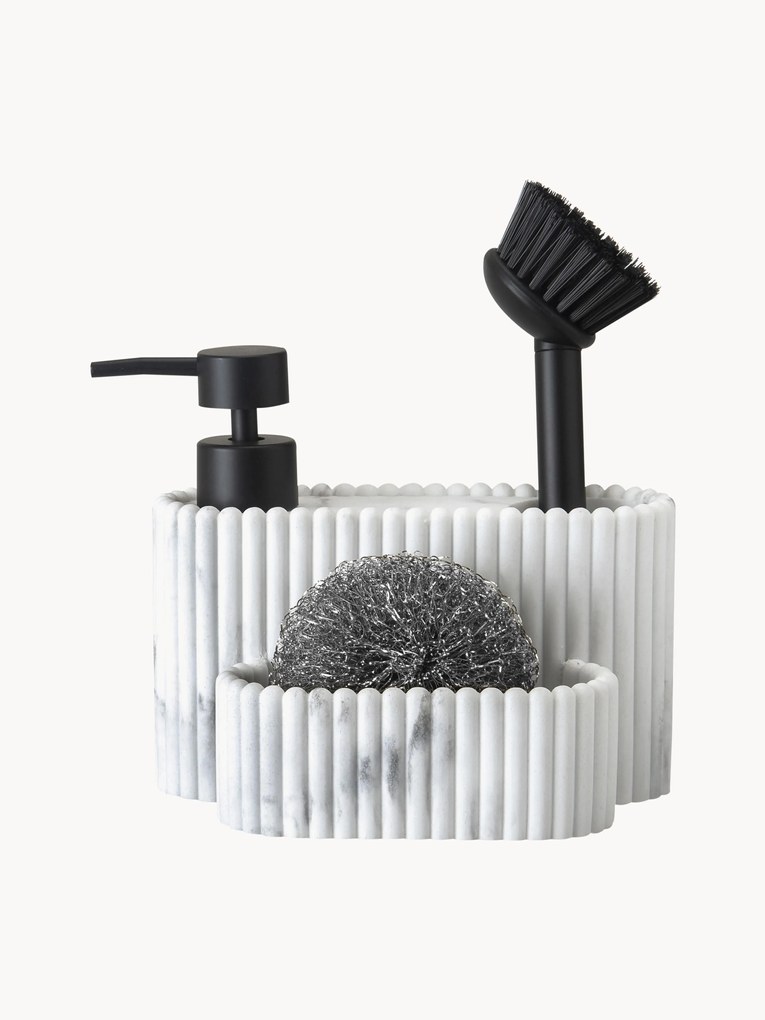 Organizador de lava-loiça com escova de loiça Holy, conjunto de 3