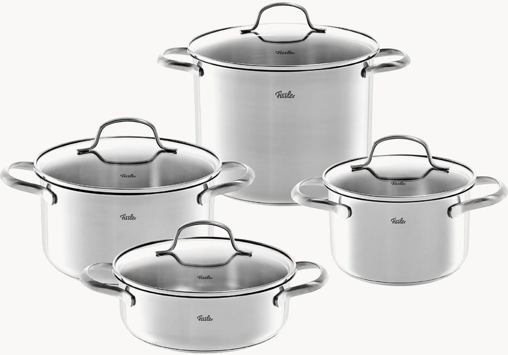 Conjunto de panelas com tampas San Francisco, conjunto de 4, vários tamanhos