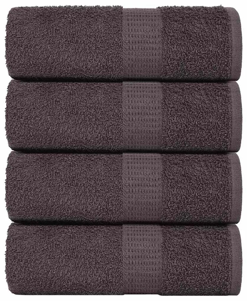 vidaXL Panos 4 pcs FROGN 15x21 cm 100% algodão antracite