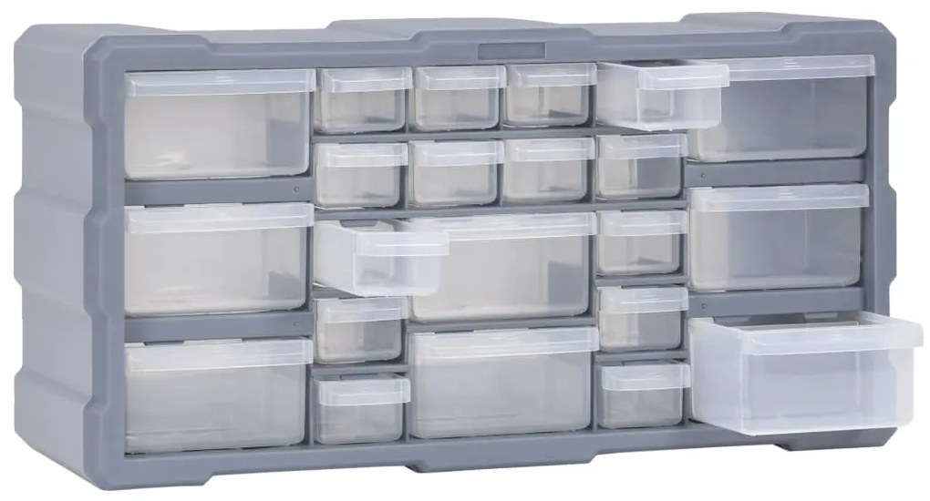 Caixa organizadora com 22 gavetas 49x16x25,5 cm