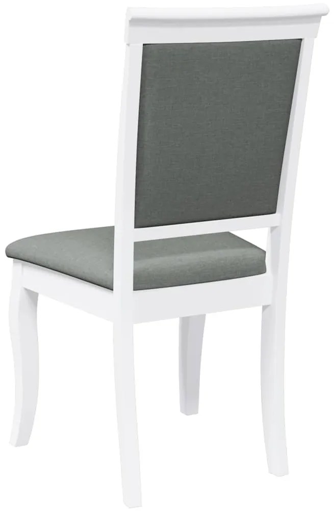 Cadeiras de jantar com almofadões 2 pcs madeira maciça branco
