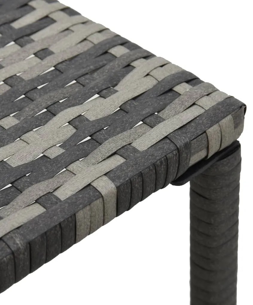 Espreguiçadeiras com mesa vime PE antracite