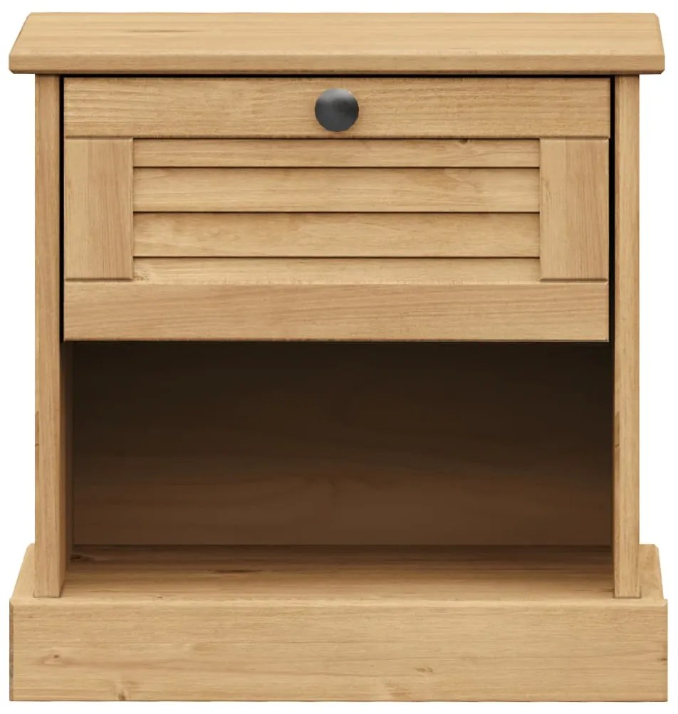 Mesa de cabeceira VIGO 42x35x42 cm madeira de pinho maciça