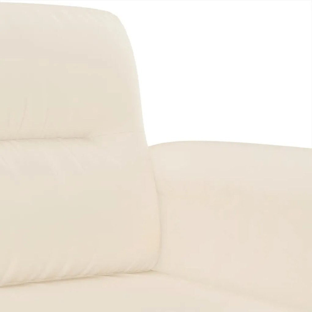 4 pcs conjunto sofás c/ almofadas tecido de microfibra bege