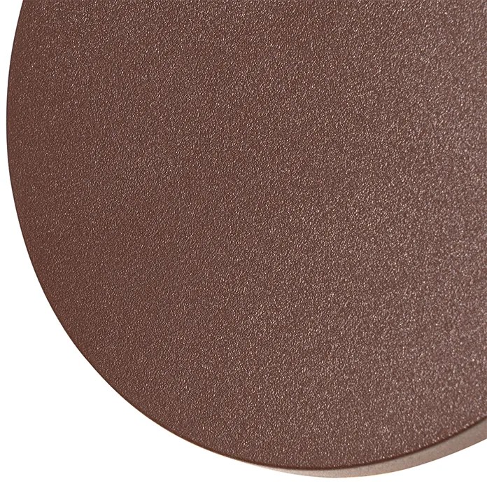 Candeeiro de parede exterior moderno castanho enferrujado com LED IP54 - Skyf Moderno