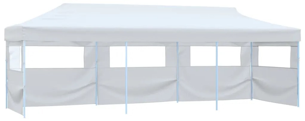 Tenda para festas pop-up dobrável c/ 5 paredes 3x9 m branco