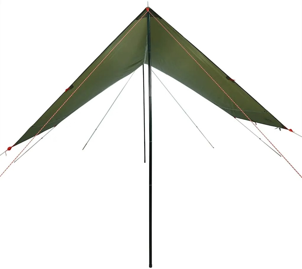 Lona de campismo 462x306x211 cm impermeável verde azeitona