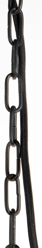 Candeeiro de suspensão industrial preto com cinzento - Engine Industrial,Country / Rústico