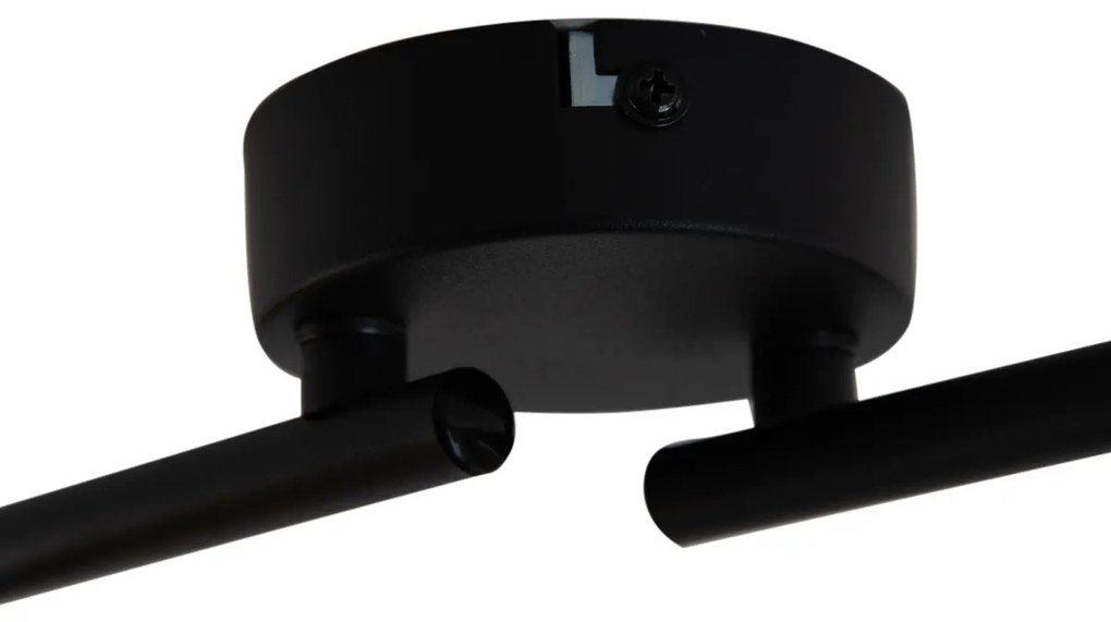 Candeeiro de teto moderno dourado com LED 4 luzes - Mark Moderno
