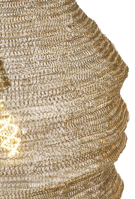 Candeeiro de suspensão oriental dourado - Nidum Oriental