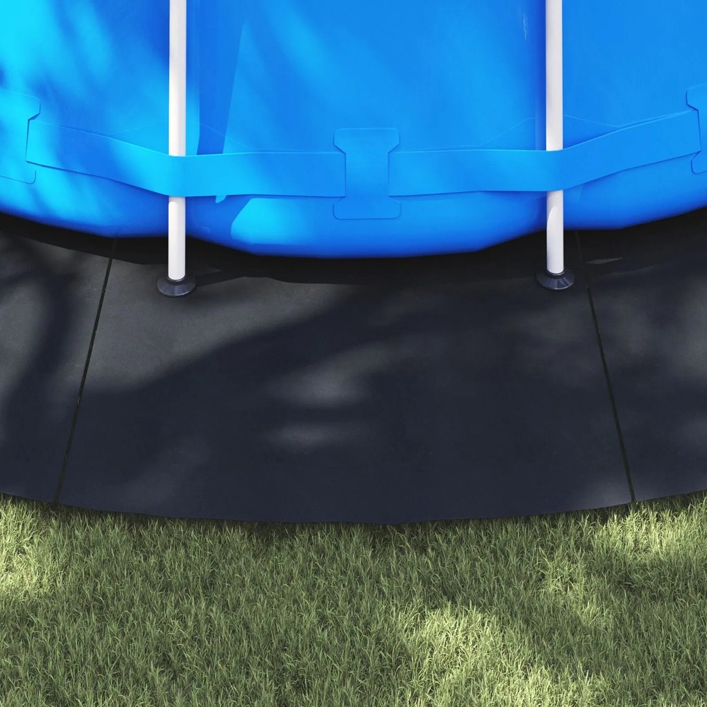 Capa de Piscina Redonda Preta Plástico Ø 610 cm