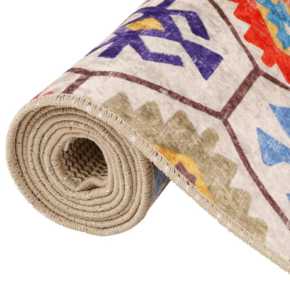 Tapete lavável antiderrapante 120x180 cm multicor