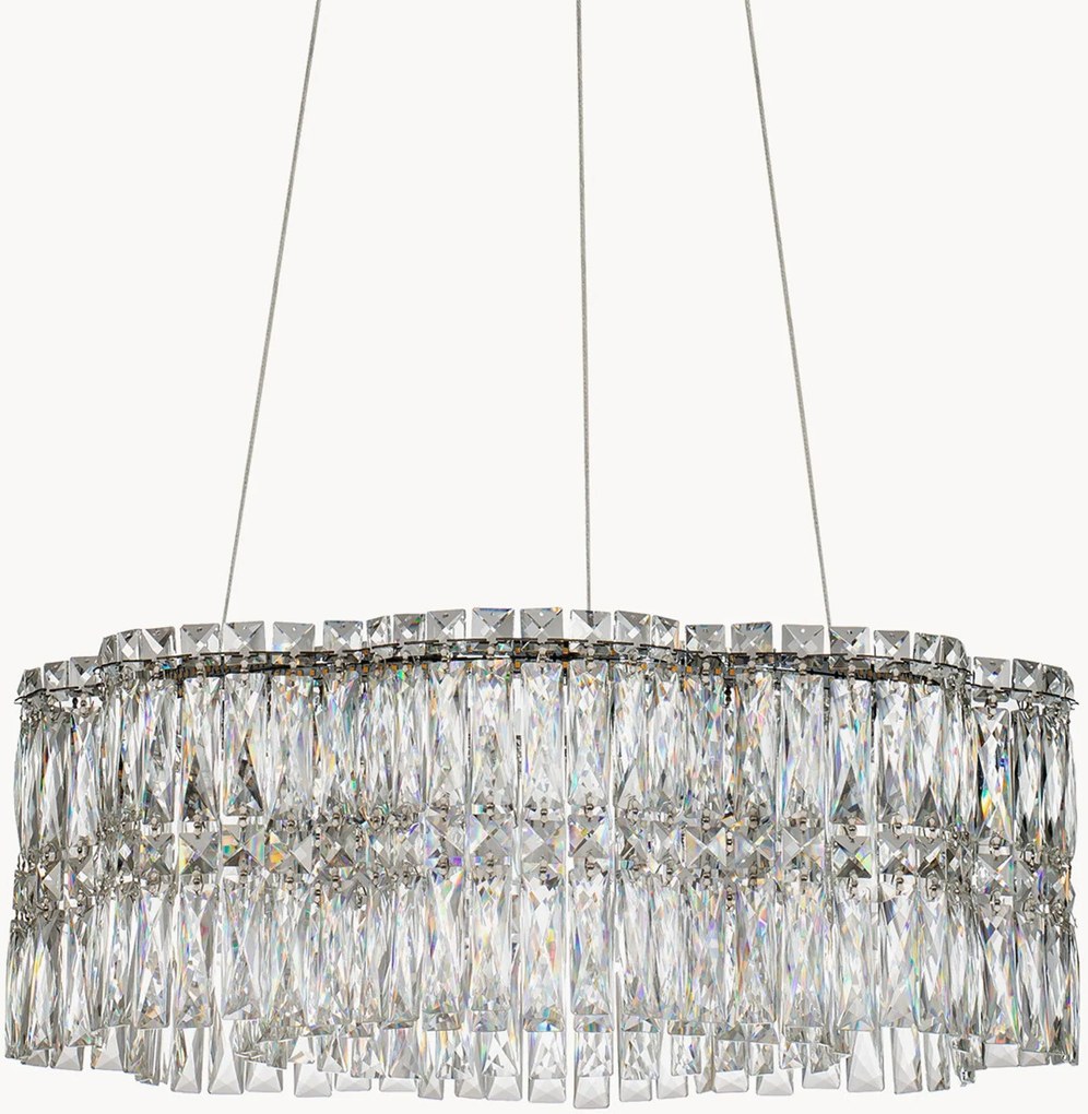 Lustre em vidro de cristal LED regulável Nuvia