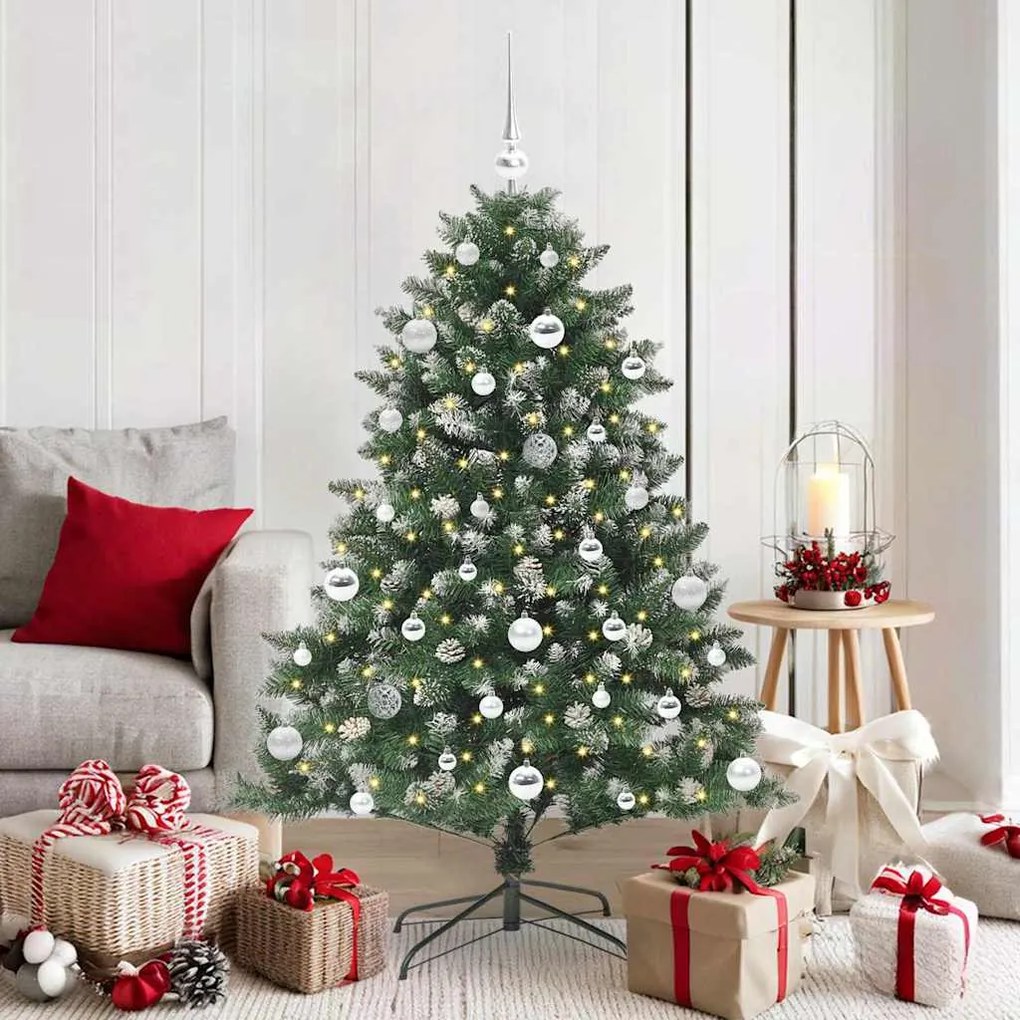 vidaXL Árvore de Natal Artificial Verde 150 cm PVC, Plástico e Aço