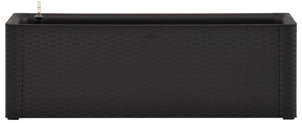 Vaso/floreira c/ sistema rega automática 100x43x33cm antracite