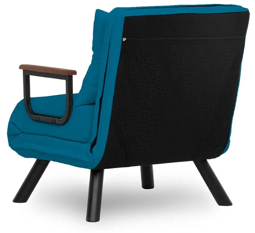 Poltrona Cama "Versa" – Verde Petróleo – Design Moderno
