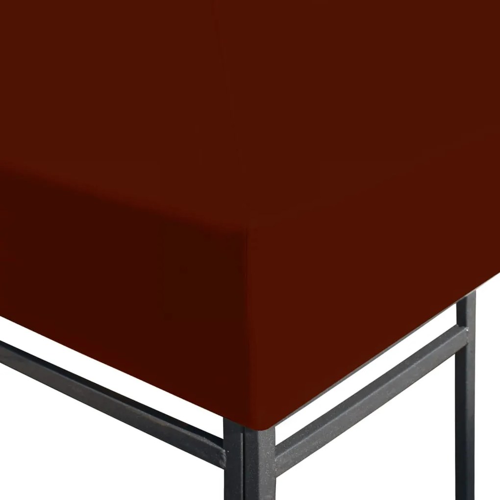 Cobertura de gazebo 310 g/m² 3x3 m terracota